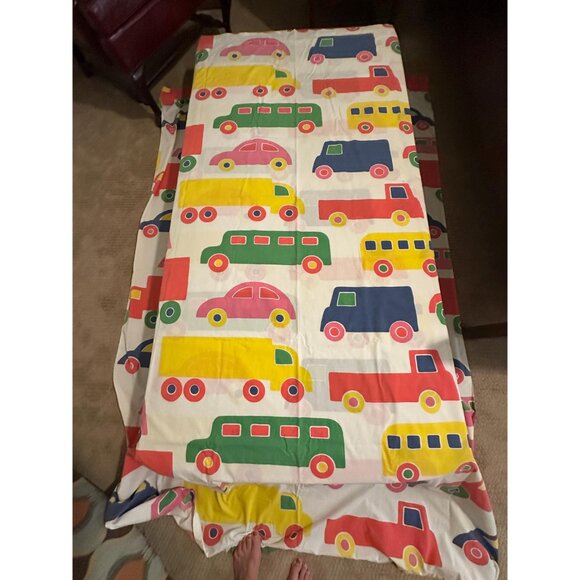 1970s Vintage Marimekko Oy Bo Boo cars twin sheet set - Picture 3 of 9